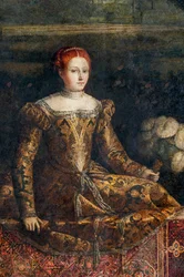 Portrait of a Noblewoman (detail of the Small Room of the Noble Ladies)