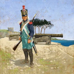 A French Coast Guard Cannonier circa 1810-1813