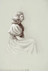 A young woman living under the First Empire, early 19th century
