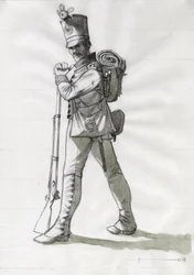 Costume of an Infantry Soldier of the Line Infantry of the Austro-Hungarian Army