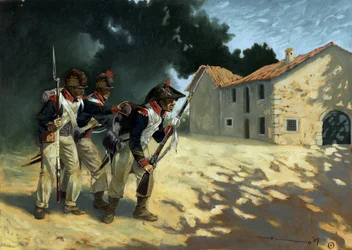 First Empire: Grenadiers of the French Infantry on Patrol During the Italian Campaigns
