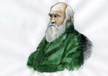 Portrait of the English naturalist Charles Darwin (1809-1882)