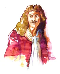 Portrait of Jean Baptiste Poquelin, known as Moliere (1622-1673)