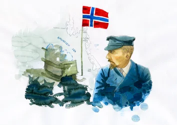 Portrait of Roald Amundsen