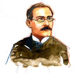 Portrait of Rudyard Kipling (1865-1936), English writer