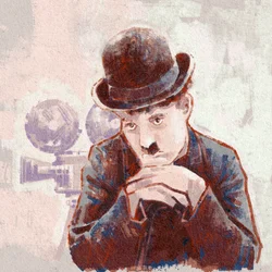 Portrait of Actor and Director Charlie Chaplin