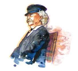 Portrait of Mark Twain