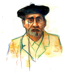 Portrait of the French Writer Emile Zola