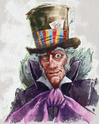 Portrait of the Mad Hatter (illustration)