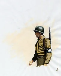 Second World War 1939-1945: soldier of the American army between 1943 and 1945