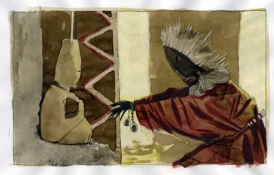 Shamanism: spiritual ceremony centered on the mediation between human beings and the spirits of nature