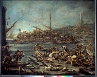The Boarding of the Galerians in the Port of Genoa