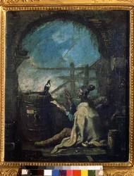 A Clown Training a Magpie