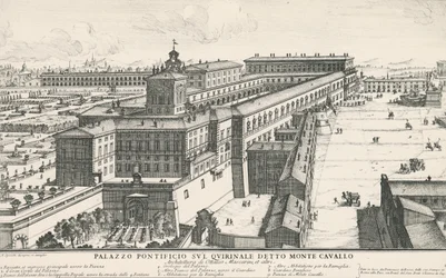 Palace of Pope on Quirinale Hill, Also Known as Monte Cavallo