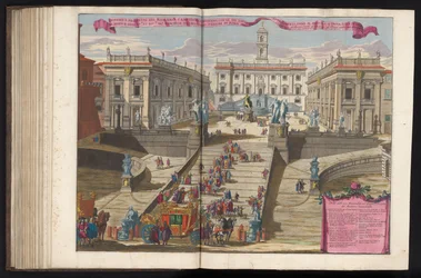 Staircase to Piazza del Campidoglio in Rome