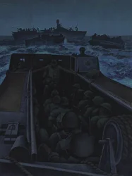 Landing Craft Assault Off Southern France