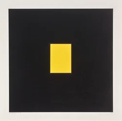 Yellow rectangle on Black, 2021