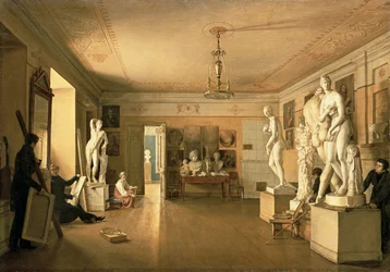 Atelier of the Artist Alexey Venetsianov, 1827
