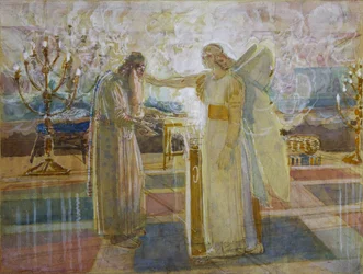 Archangel Gabriel strikes Zacharias dumb, End 1840s
