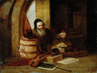 A Jewish Violinist at Rest, 1871