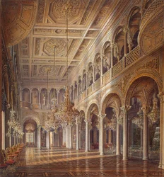 Interiors of the Small Hermitage, The Pavilion Hall, middle of the 19th century