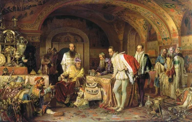 Ivan IV of Russia Demonstrates His Treasures to the Ambassador of Queen Elizabeth I of England