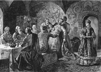 Prince Mikhail Vasiliyevich Skopin-Shuisky at the Feast of Count Vorotynsky