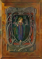 Enamel Plaque by Alexander Fisher, c. 1898