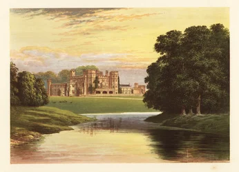 Sundorne Castle, Shropshire, England (engraving)