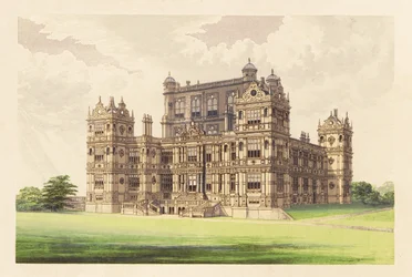 Wollaton Hall, Nottingham, England (engraving)