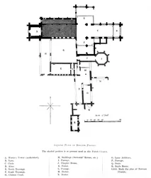 Ground Plan of Bolton Priory, 1897