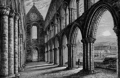 Nave Looking West, Jedburgh Abbey
