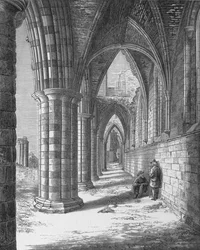 North Aisle, Whitby Abbey, c1880