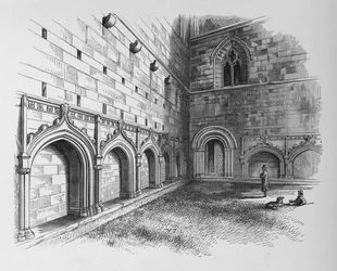 The Cloisters, Melrose Abbey