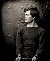 Lewis Powell in Wrist Irons Aboard the USS Saugus