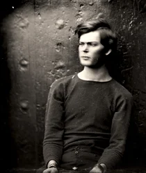 Lewis Powell in Wrist Irons Aboard the USS Saugus