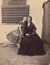 Mrs. Greenhow and Daughter, Imprisoned in the Old Capitol, Washington