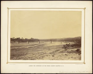 Turnpike Bridge across the Kaw River near Wyandotte, Kansas