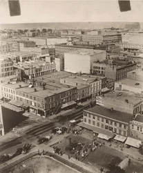 View northeast from the cupola of the courthouse in Chicago, 1858