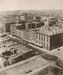 View northwest from the cupola of the courthouse in Chicago, 1858