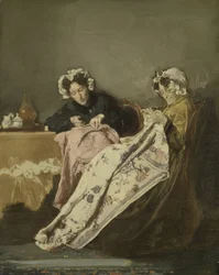 Two Ladies at their Sewing