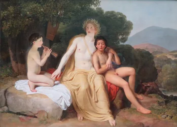 Apollo, Hyacinthus and Cyparissus Playing Music and Singing