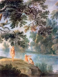 Nymphs Bathing (detail)