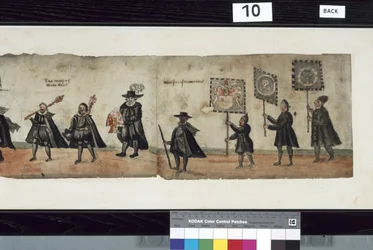 (detail) from The Huntly Funeral Procession, said to have been used for the obsequies of George 1st, Marquess of Huntly