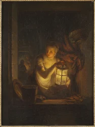 A Woman with A Lantern
