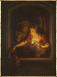 A Woman with a Burning Candle