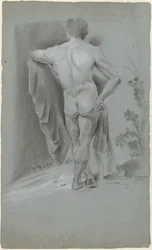Standing Male Nude, Seen from the Back