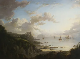 Culzean Castle from the North with Ailsa Craig, c.1816