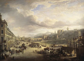 London, Princes Street. Beginning of the Later Main Building of the 