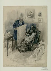 Pierre in the family. Epilogue. Illustration for the novel War and Peace by Leo Tolstoy